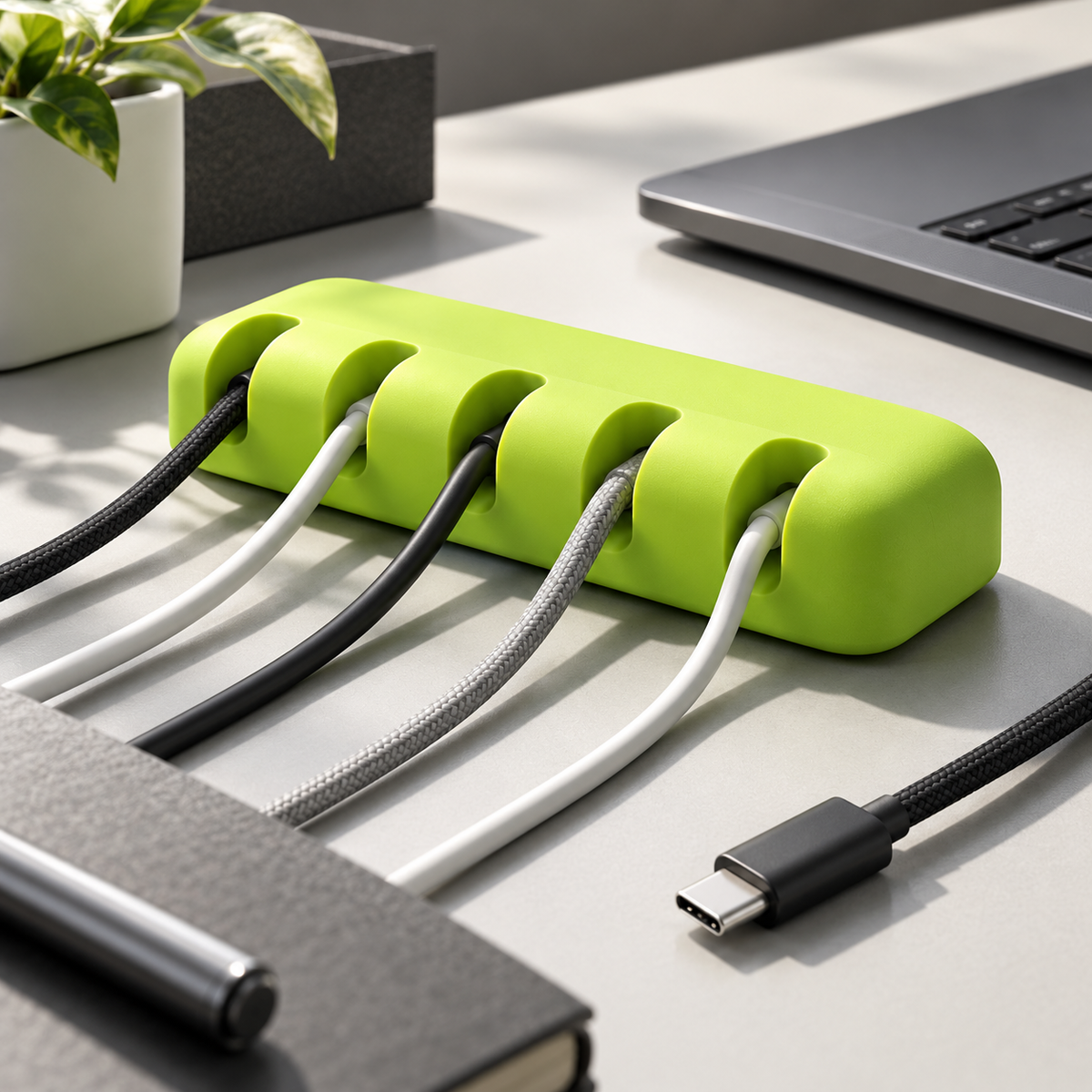 Generated illustrative concept — Tidy Cable Dock